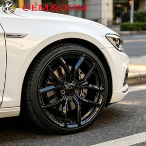 Jantes 5x114.3 (5x4.5) de 17 à 22 pouces, forgées monobloc, performance, pour <span class=keywords><strong>Dodge</strong></span> <span class=keywords><strong>Challenger</strong></span> SRT Charger, finition noir brillant - Product Image 1