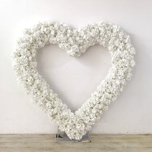 結婚する背景ロマンチックな白いハートフラワースタンド人工愛ハートハートフラワーアーチ結婚式用 - Product Image 5