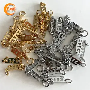 Wholesale High Quality 18k Gold Custom Laser Cut Metal Jewelry Charms Bracelets