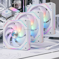 Ventilateur de refroidissement PC ARGB PWM 12025, ventilateur silencieux à courant continu sans balais à haut débit d'air, RVB adressable pour boîtier d'ordinateur de jeu