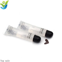 Gloss à lèvres personnalisé en gros sous marque privée 18ml, base Vaseline hydratante, tubes souples transparents, effet repulpant extrême, végan