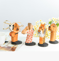 Support de présentation pour lunettes et lunettes de soleil en bois sculpté à la main VIPbuy avec finition peinte pour la maison/le bureau, cadeau (Flamingo)