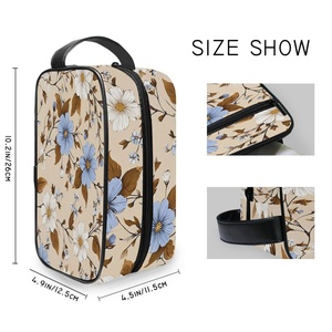 Bolsas de Cosméticos Multifuncionales con Estampados Florales, Bolsa de Viaje Portátil, Nuevas Bolsas de Aseo para Adultos, Venta al Por Mayor - Product Image 4