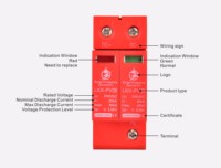 Dispositifs de protection contre les surtensions PBT ignifuges améliorés enfichables DC800V étanches T2 pour boîtier spd