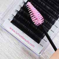 Brosse à cils micro multicolores de haute qualité Lymeebeauty, extensions de cils, plastique noir, jetable, écologique, mascara