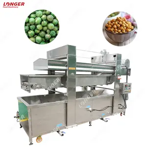 Stainless Steel Fried Mixed Nut Making Line Automated Peanut Chickpea Frying Machine