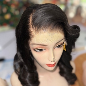 Perruque en cheveux humains vietnamiens 100% de qualité supérieure, cheveux bruts, perruque à dentelle frontale, perruques à dentelle frontale, cheveux ondulés - Product Image 3