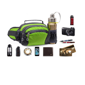 nctionnel pour les sports de plein air Sac de taille imperméable Sac <span class=keywords><strong>banane</strong></span> Sac à bandoulière pour femmes avec bouteille d'eau - Product Image 3