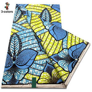 Phi siêu Batik sáp Chất lượng cao ankara bất sáp in bông 6 yards thổ cẩm vải - Product Image 4