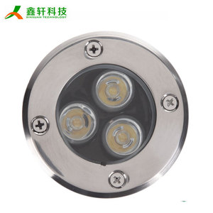 Lumière LED circulaire encastrée extérieure étanche IP67 en acier inoxydable 3W 220V RGB - Product Image 5