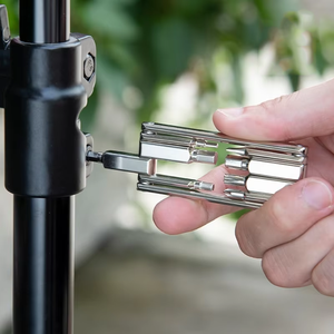 Kit d'outils de réparation de vélo portable 8-en-1 en acier S2, multi-outils pour VTT et vélo de route avec clé hexagonale et tournevis Torx T25 - Product Image 4