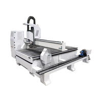 Machine de gravure cylindrique 1325 à vente chaude, machine de découpe à plat, machine de gravure sur bois CNC 3D, système Dsp A18