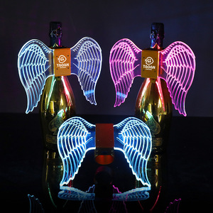 Taoan Led Angel Wings For Champagne Bottle Party Props Acrylic Glow Wings With Logo Customization - Product Image 1