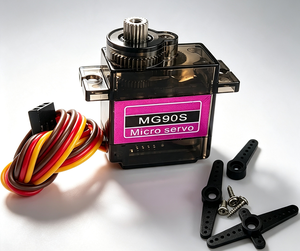 เซอร์โว MG90S ความเร็วสูงขนาดเล็ก แรงบิด 2 กก./ซม. น้ำหนักเบา 12 กรัม สำหรับรถบังคับวิทยุออฟโรด เรือบังคับวิทยุ อะไหล่ทดแทน - Product Image 1