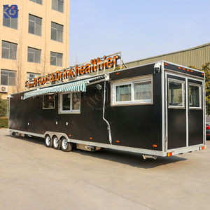 CAMPTRL Grande Cuisine Mobile Remorque Alimentaire Camion de Restauration Mobile avec Cuisine Complète Pizza Café Bonbons Chips Remorque de Traiteur - Product Image 4