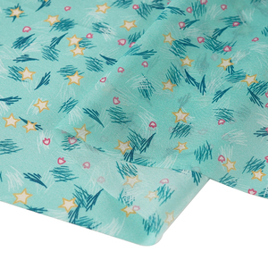 18% soie 82% lin GGT 22 MM Turquoise style <span class=keywords><strong>japonais</strong></span> petit tissu imprimé floral pour textile à la maison - Product Image 3
