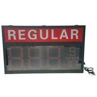8.889/10 LED affichage de prix du gaz avec boîte à lumière DIESEL SANS PLOMB RÉGULIER station d'essence changeurs de prix du gaz