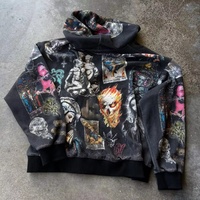 Sweat à capuche zippé haut de gamme personnalisé avec étiquette privée, 100 % coton, appliqué, écologique, coupe oversize, style hip-hop, marque de luxe, grandes tailles