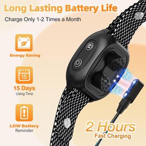 New Design Rechargeable MINI LED Screen Waterproof IP67 Plastic Beep/Vibration Safe Harmless Stop Barking Anti-Bark <b>Collar</b> <b>for</b> - Product Image 6