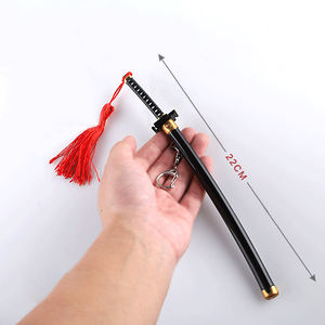 ดาบคาทานะขนาดเล็กทำจากโลหะสังกะสีอัลลอยของเล่นอนิเมะญี่ปุ่นขนาด22ซม. สำหรับคอสเพลย์ - Product Image 2