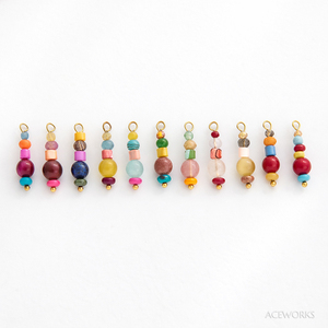 เครื่องประดับลูกปัดสไตล์โบฮีเมียน |   จี้หินธรรมชาติทำมือ |   ห่วงสแตนเลสเคลือบ PVD 18K |   กันน้ำ ป้องกันการแพ้ และไม่หมองคล้ำ - Product Image 4