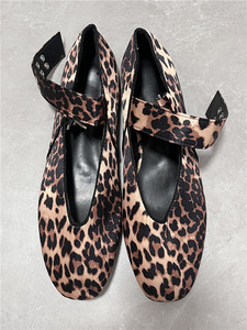 Nouvelles Chaussures de Ballet d'Été Mary Jane pour Femme, Sandales Plates Léopard 2026 - Product Image 6