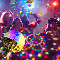 Noël RGB Disco LED Atmosphère Lampe Automatique Changement de Couleur pour Chambre Familiale et Décor de Fête E27 Base AC Globe Corps En Aluminium