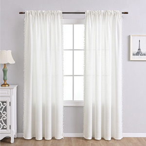 <span class=keywords><strong>Tringle</strong></span> à <span class=keywords><strong>rideau</strong></span> décorative moderne en métal pour salon, <span class=keywords><strong>tringle</strong></span> télescopique réglable avec embouts ronds, noir mat - Product Image 4