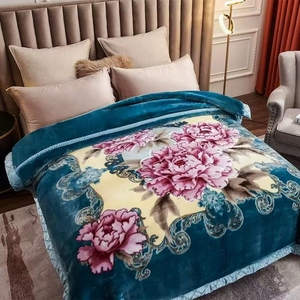 Couverture de literie de salon de luxe couverture reine taille <span class=keywords><strong>vache</strong></span> imprimer épaissir flanelle couverture polaire - Product Image 4