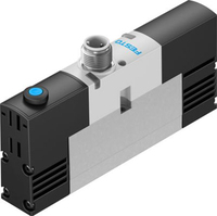 Solénoïde VSVA-B-M52-AZH-A2-1R2L 5/2 monostable, 5 canaux, électrique, interface x 1, débit maximal 750L/min, VSVA-B-M52-AZH-A2-1R2L