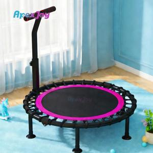 Wholesale Steel 40 Inch Fitness <strong>Trampoline</strong> with Handrail Foldable Exercise <strong>Trampoline</strong> for Boy High Quality Safe Rebounder Adults - Product Image 1