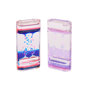 Lot de 5 sabliers liquides colorés, jouets sensoriels anti-stress pour l'<span class=keywords><strong>autisme</strong></span> et le TDAH - Product Image 4