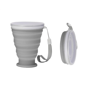 Taza Plegable de Silicona de 200 ml, Redonda, Portátil, para Deportes al Aire Libre, Ciclismo, Botella de Agua para Beber Directo, para Camping - Product Image 4