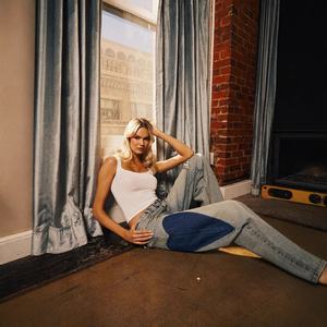 महिलाओं की ढीली-फिटिंग विंटेज सीधे पैचवर्क डेनिम पैंट <span class=keywords><strong>24</strong></span> नई धुली हुई कम कमर वाले हृदय जींस - Product Image 5