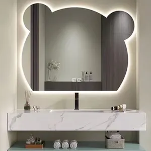 2023 Kino diseño de moda tocadores de baño de gama alta tocador de baño con lavabo con luz de tocador de baño