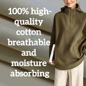 Vải dệt kim hai mặt 380gsm 69.3% cotton pha trộn với Polyester & Spandex cho áo khoác nữ và áo - Product Image 3