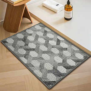 Youltan עיצוב חדש עיצוב חדש כניסה chenille-dormat מכונת כביסה ללא החלקה בחזרה מים סופג אמבטיה - Product Image 4