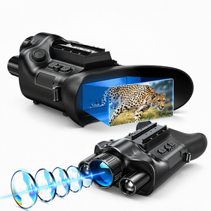 Binoculares/Gafas de Visión Nocturna y Diurna NVGB08 4K con Telémetro, Brújula, Batería Recargable de 6000 mAh, Tarjeta SD de 30 MP, Wi-Fi, Pantalla de 3'', Aumento de Imagen de 6X - Product Image 1