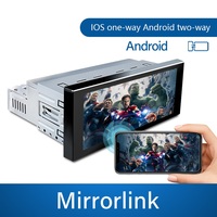 Autoradio Android 1Din avec écran IPS de 6,9 pouces, GPS, amplificateur, Carplay, Android Auto