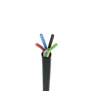 Precio de fábrica 2 3 4 5 núcleos 0,75 1 1,5 2,5 4 6mm Cable de cobre flexible Rvv Cable de alambre eléctrico