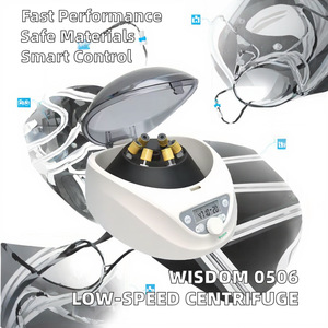 เครื่องหมุนเหวี่ยงแบบดิจิตอลความเร็วต่ำแนวนอน 5000 รอบต่อนาที สูงสุด 2600xg RCF สำหรับใช้ในห้องปฏิบัติการ เสียงเงียบ 50 เดซิเบล - Product Image 3