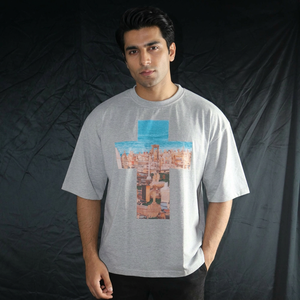 เสื้อยืดผู้ชายผ้าฝ้าย 100% 250 GSM ทรงปกติ ระบายอากาศได้ดี พิมพ์ลาย DTG สีพื้นตามสั่ง จัดส่งแบบ DDP FINER THREADS - Product Image 1