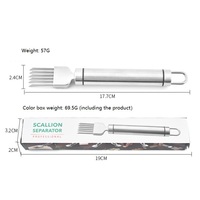 Roestvrij staal 304 Scallion Slicer Multifunctionele uienversnipperaar Snijder Beschermhoes Gemakkelijke grip Compact ontwerp Keuken