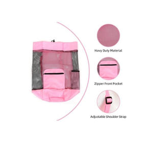 Bolsa de Playa de Malla de Gran Capacidad, Estilo Nuevo, Mochilas con Cordón para Niños, Bolsas de Red para Juguetes de Exterior y Natación para Niños - Product Image 5