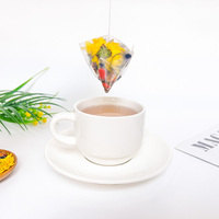 Teh Herbal Campuran Krisan, Biji Cassia, Wolfberry, Kulit Jeruk Kering dalam Kotak, Teh Kesehatan Mentah 120g, Meningkatkan Kesehatan & Penglihatan Mata