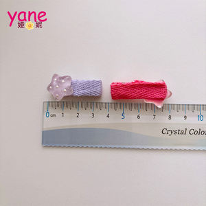 Star BB Haars pange Set Bonbon farbene, mit Stoff überzogene Haars pangen für Kinder Kunden spezifische Verpackung aus Metall Kunststoff-Direkter Hersteller - Product Image 3