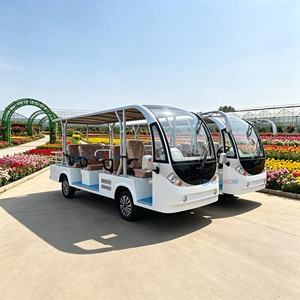 Autobús Turístico Eléctrico de Color Personalizado, Motor de 4kw, Estructura Totalmente Metálica de Lujo, Autobús de Pasajeros Estándar, Velocidad Máxima 30 km/h, 11 Plazas - Product Image 1