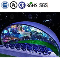 Simulateur de mouvement 3D immersif sans lunettes OEM et ODM Space 360 Spherical Projection cinema projection dome screen