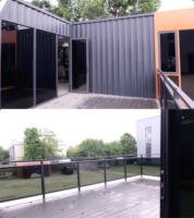 Bureau modulaire design créatif, résistant au vent et aux tremblements de terre, pour projets commerciaux à long terme