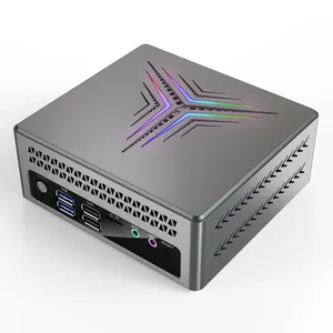 Nhà máy mới nhất Mini PC máy tính JK01 inte-l CE leron n5095/n4500 SO-DIMM DDR4 * 2 đầy màu sắc RGB thông minh win11 công nghiệp 8K chơi game PC